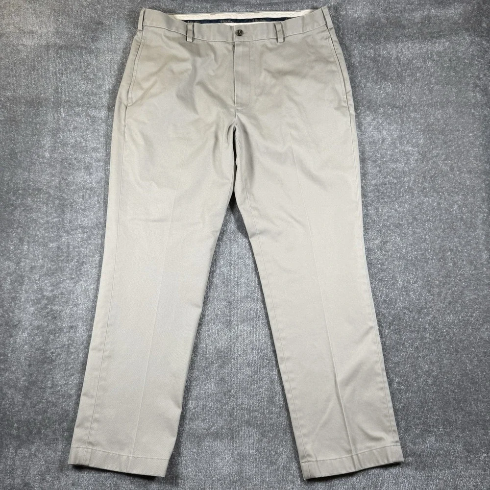 Brooks Brothers Pants Men's 37x30 Beige Clark Advantage Chino Straight Leg
